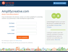 Tablet Screenshot of amplifycreative.com